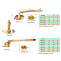 Valve de pneu OTR à gros alésage à visser TRJ1175